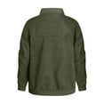 thumbnail image 4 of ELABCH Zip Up Jackets for Women Lightweight Windproof Bomber Jackets Fashion Solid Baseball Coat Loose Fit Outerwear tops for Women Trendy Army Green, S-2XL, 4 of 6