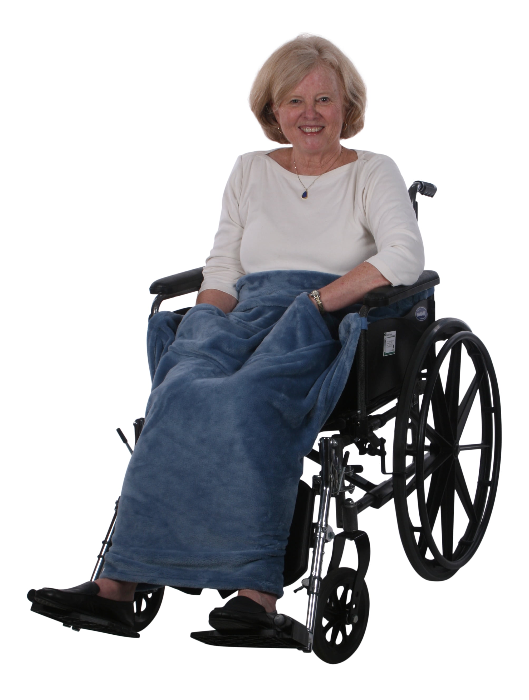 Lightweight Wheelchair Blanket, Warm Fleece, Fleece Blanket with Pocket