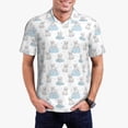 thumbnail image 1 of Fotbe Playful Polar Bear Pals Camiseta Polo de Golf para Hombre con Estampado – Camisa Deportiva Transpirable con Cuello Abotonado-XX-Large, 1 of 6