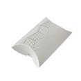 thumbnail image 1 of ZheElen 50 Pieces Pillow Candy Box Paper Festival Birthday Favors Biscuit Present Case Gifts Package Supplies Kids Children Silver Stripe, 1 of 6
