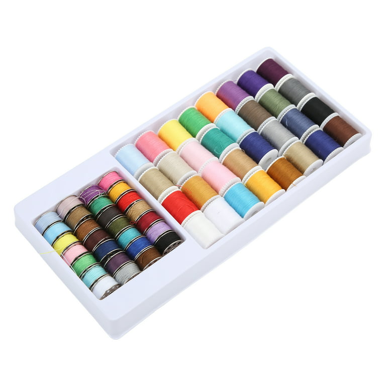 Zaqw Sewing Machine Accessories,Sewing Thread Assortment,Sewing Thread Set  60 Shaft Multicolor Practical Polyester Sewing Thread Set With Reusable  Bobbin For Sewing Machine 