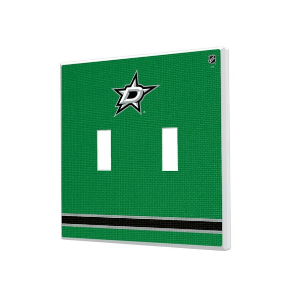 Dallas Stars Double Toggle Lightswitch Plate