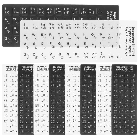 WORGEOUS  10 Pcs Keyboard Stickers for Computer Replacement Labels Laptop