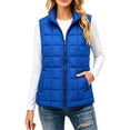 thumbnail image 5 of Women's Vest Sleeveless Zip up Puffer with Pockets Lightweight Stand Collar Warm Gilet Fall Winter Outerwear Layering, 5 of 9