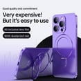thumbnail image 3 of Nalacover for iPhone 14 Pro Max Invisible Stand Magnetic Case for Women Men,Compatible with MagSafe Charger,Shockproof Slim Support Car Mount Phone Case with All-inclusive Camera Lens Film,Darkpurple, 3 of 11