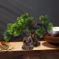thumbnail image 2 of Lipstore Buddha Statue Green Plant Creative Realistic Pinaster Tree for Bedroom Desk Home A, 2 of 8
