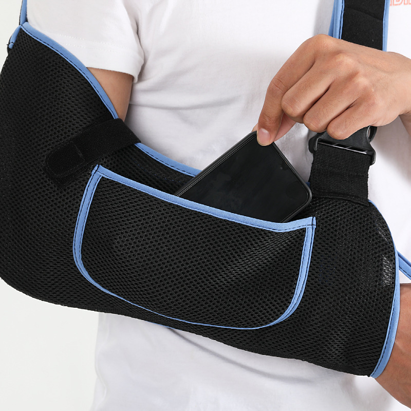 Arm Sling Shoulder Immobilizer for Women and Men,Adjustable Shoulder Sling for Torn Rotator Cuff Brace,Fits Left or Right,for Shoulders,Arm,Wrist,Elbow,and Clavicle Injury (1, Blue)