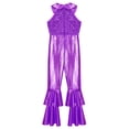 thumbnail image 6 of iEFiEL Girls Metallic Ballet Dance Unitard Gymnastics Performance Leotard, 6 of 7