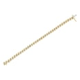 thumbnail image 5 of 2 Micron 14K Yellow Gold Plated Sterling Silver 5ct TDW Diamond Link Bracelet (K-L, I2-I3), 5 of 8