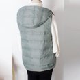thumbnail image 4 of Fiogavroetic Mode Femmes Automne Hiver Chaud à Capuche Veste Matelassée Style Léger Manteau en Duvet Gilet Veste, 4 of 4