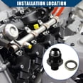 thumbnail image 2 of Unique Bargains 1 Set Fuel Fitting Fuel Line Male Flare Adapter for Car Metric M12x1.5 to 8AN Male Flare Adapter Black, 2 of 6