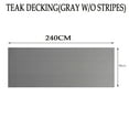thumbnail image 3 of Miumaeov 94.5''x35.4'' Faux  EVA Foam Boat Decking Sheet Mat Teak Deluxe Marine Yacht Flooring Pad, 3 of 11