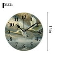 thumbnail image 2 of 14 Inch Wall Clock Battery Operated Silent Clock Decorative for Office, Kitchen, Outdoor, Living Room，Wildlife Birds Lovely, 2 of 4