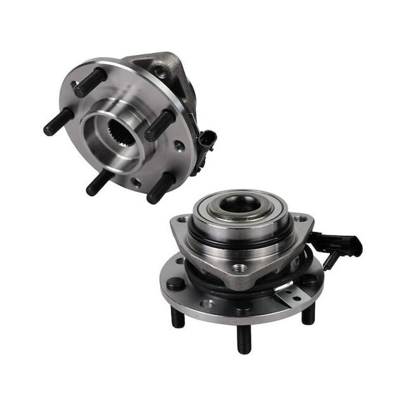 Front Wheel Bearing Hub Assembly Set of 2 - Compatible with 1997 - 2004 Chevy S10 4WD 1998 1999 2000 2001 2002 2003