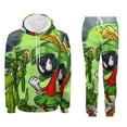 thumbnail image 5 of Looney Tunes Marvin The Martian Mens 2 Piece Tracksuit Athletic Sweatsuits Sets Hooded Sweatshirt And Jogger Sweatpants Clothing Sets, 5 of 8