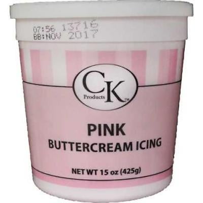 Pink Buttercream Icing 14 oz - National Cake (Best Buttercream For Icing A Cake)