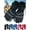 Black, variant on Adults Unisex Waterproof and Thinsulate Lined Insulated Premier Colorblocked Ski Snow Winter Snowboarder Gloves - Fits Mens and Womens Ladies Sizes