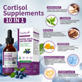 thumbnail image 3 of Cortisol Supplements for Women Men, Cortisol Reducer Detox Manager w/ Magnesium, Ashwagandha, L-theanine, Hormone Balance Liquid Drops Mood, Focus, Sleep Support - 4 Fl.oz, Blueberry Flavor, 3 of 7