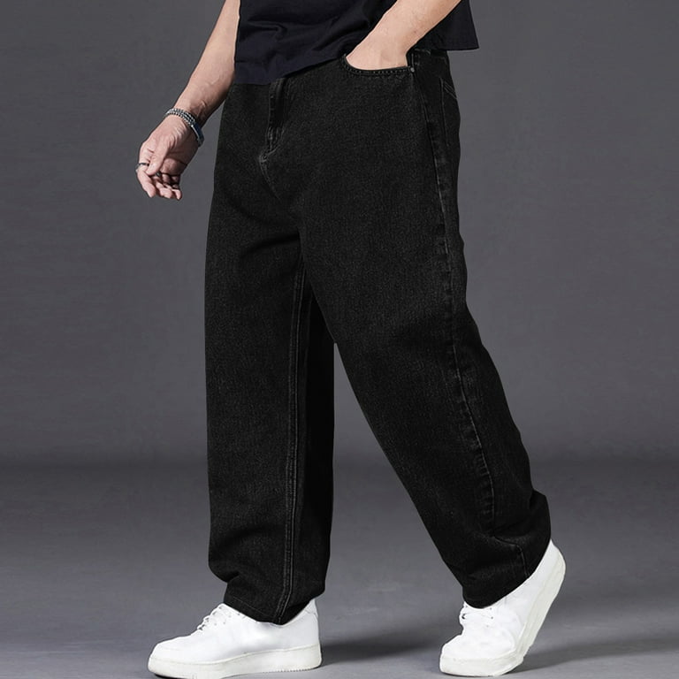 Designer Jeans Mens Black Jeans Sale Aimik Hanes 2024 Clearance