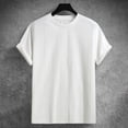 thumbnail image 6 of Men Summer Tops Polyester Spandex Long Sleeve Shirts Tight Long Sleeve Shirts Tunic Top Mens Spandex Workout Top Compression M Shirt Tops Men Neck Fitted Layering White L, 6 of 8