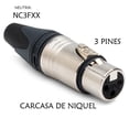 thumbnail image 3 of Set de 2 Conectores XLR Neutrik NC3FXX Hembra Niquel, 3 of 5
