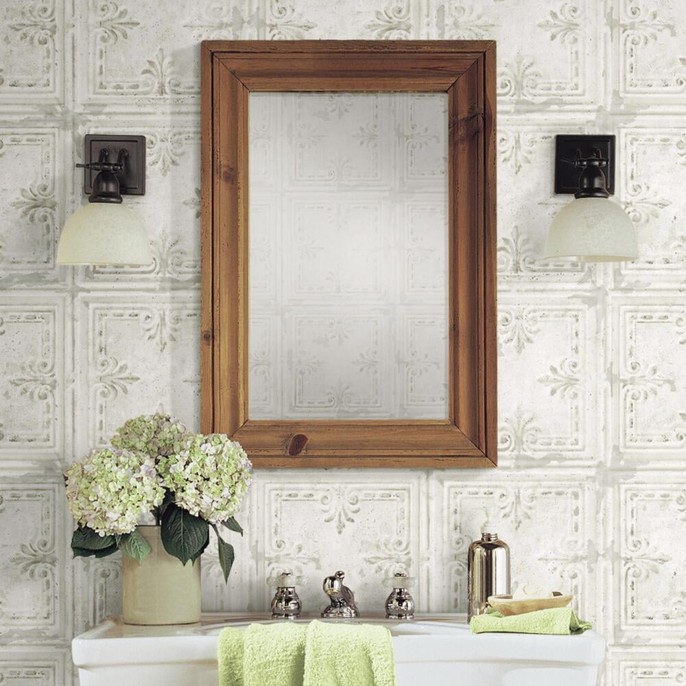 Tin Tile Peel and Stick Wallpaper