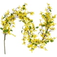 thumbnail image 6 of Northlight Forsythia and Berry Floral Spring Garland - 5' - Yellow, 6 of 6