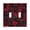 Red Black Pixel Cyberpunk Cityscape, variant on Haosy Light Switch Cover Plate 2 Gang Electrical Outlet Covers Red Black Pixel Cyberpunk Cityscape Decorate Wall Plate 4.56”x4.48”