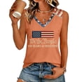 thumbnail image 2 of American Flag Tank Tops for Women 250th Anniversary Usa Shirt Patriotic Loose Fit 1776 We The People 250th Anniversary Flag 4th Of July Summer Sleeveless V Neck Freedom Vest Tees Saffron XXL, 2 of 5