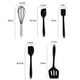 thumbnail image 2 of Juego de cocina, juego de utensilios de cocina de silicona, negro, 2 of 5