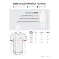 thumbnail image 6 of Hat and Beyond Men's Hipster Mesh Curved Hem Casual Tee Shirt, 6 of 6