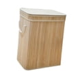 thumbnail image 4 of Cesta de bambú para la ropa sucia, organizador de ropa sucia para el hogar con tapa, cestas de almacenamiento para baño y dormitorio. Madera, 4 of 9