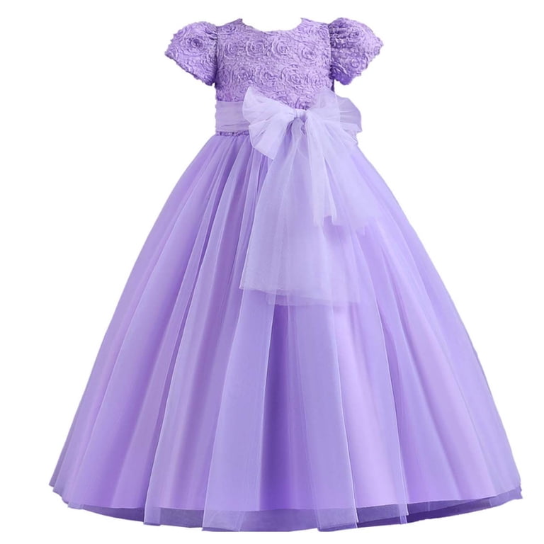 SBYOJLPB Kids Dress Sleeveless Princess Dress Bow Tie Lace Flowers Mesh Dress Tufted Dress Clearance Purple 7-8 Years - Walmart.com SBYOJLPB Kids Dress Sleeveless Princess Dress Bow Tie Lace Flowers Mesh Dress Tufted Dress Clearance Purple 7-8 Years - Walmart.com