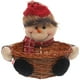 thumbnail image 1 of Cesta de almacenamiento de dulces, soporte para regalos de fiesta navideña, cesta de almacenamiento navideña, adorno de regalo para decoración de fiestas en el hogar (Muñeco de nieve), 1 of 8