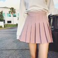 thumbnail image 3 of Falda corta negra para mujer, verano 2023, corte A, cintura alta, adelgazante, falda pequeña Jk, falda plisada extensible para mujer, 3 of 5