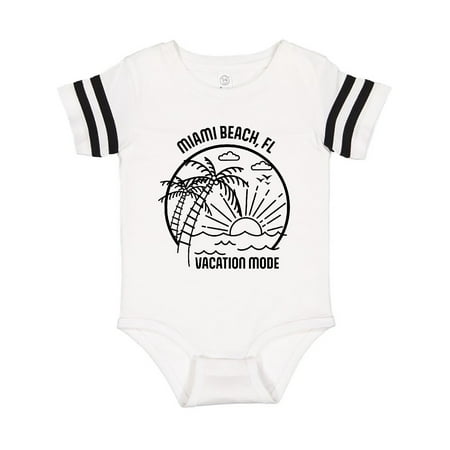 

Inktastic Summer Vacation Mode Miami Beach Florida Gift Baby Boy or Baby Girl Bodysuit