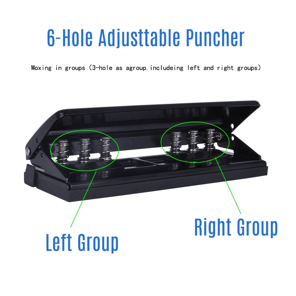 Nishore Punch,Binder With 6 With 6 Sheet A4 A5 A6 Puncher A4 A5 Dairy Planner Binder Adjustable Puncher A6 B7 Dairy Planner Binder With B7 Dairy Planner Punch Puncher Qisuo Huiop