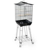 Prevue Pet Products 262 Black Penthouse Suites Crown Roof Cage with Stand - 52.6"h x 16"w x 16"l