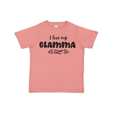 

Inktastic I Love My Glamma- Hearts Gift Toddler Boy or Toddler Girl T-Shirt
