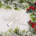 thumbnail image 5 of Silver Star Point Star Treetop Christmas Tree Topper Decor Holiday Winter Wonderland Decoration 5.9 Inch,1Pcs, 5 of 9