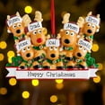 thumbnail image 3 of Famyfamy Christmas Tree Decorations Personalized Reindeer Family of 2, 3, 4, 5, 6, 7 and 8 Christmas Tree Ornament 2021 - Cute Deer Holiday Gift Year Durable 2021 Family Ornament (Family of 8), 3 of 10