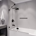 thumbnail image 3 of ANZZI Hinged Tub Door Pacific Series Frameless Glass Shower Door 48 in. x 58 in. Matte Black, 3 of 9