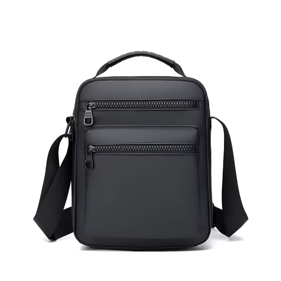 GASTROPOD Man Classic Messenger Bag Men'S Multifunction Shoulder Sling Pack Nylon Business Crossbody Flap Male Simple Handbags Black Man Bag Crossbody for Men