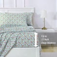 thumbnail image 4 of Summerween Crafted by Catherine Microfiber Sheet Set, 4-Piece, Floral Skulls, Full, 4 of 7