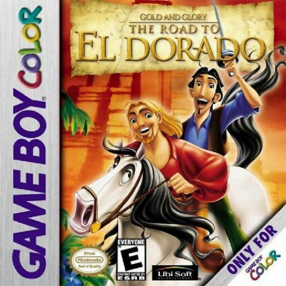 Restored Gold and Glory: The Road to El Dorado (Nintendo GameBoy Color, 2000) Adventure Game (Refurbished)
