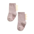 thumbnail image 1 of Fgnfyis Garçon Filles Tout-Petits Intérieur Animaux Pantoufles Chaussures Antidérapantes Chaussettes Bottillons Premières Chaussettes Bébé Nouveau-Né 3-5 Ans Violet, 1 of 3