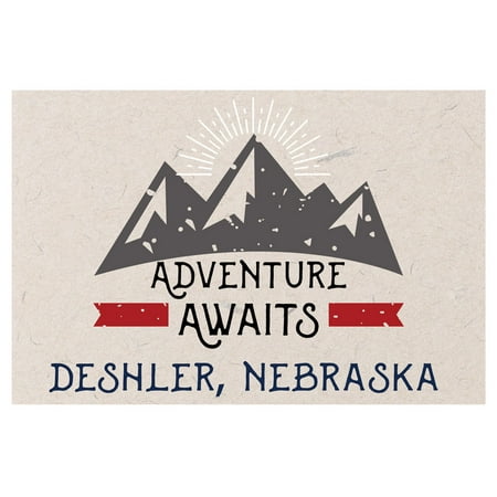 

Deshler Nebraska Souvenir 2x3 Inch Fridge Magnet Adventure Awaits Design