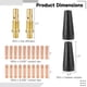 thumbnail image 5 of Kit de 24 puntas de boquilla sin gas con núcleo fundente, kit de repuesto de accesorios para pistola de soldadura Mig, compatible con soldador MIG Eastwood 135/175 Weld-Pak 100HD 125HD 140HD, 5 of 6