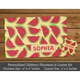 thumbnail image 3 of Printtoo Watermelon Print Personaized Gift For Kids Placemat & Coaster Set For Girls,Boys Gift,Christmas Gift-11x17 Inch, 3 of 6