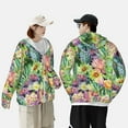 thumbnail image 6 of Gaeub Watercolor Blooming Cactus Men's and Women's UPF 50+ Long-Sleeved Sun Protection Clothing, Fishing Shirt Long Sleeve Zip - Medium, 6 of 9